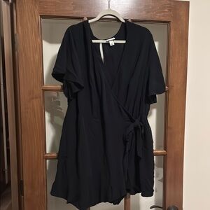 Black Wrap romper